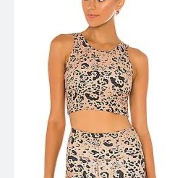 Strut This Revolve Cheetah Piper High Neck Sports Bra Full Support M - Picture 6 of 6